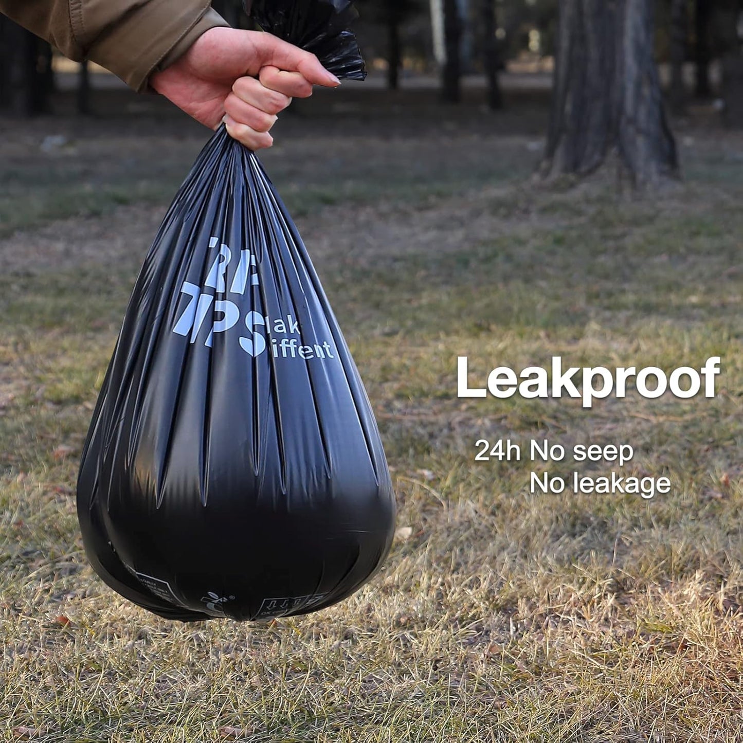 TRIPTIPS Biodegradable Portable Toilet Bags 8 Gallon｜40 Count Camping Toilet Bags for Portable Potty,Leak-Proof 100% Compostable Toilet Bags 5 Gallon Bucket，Toilet Waste Bags for Outdoors