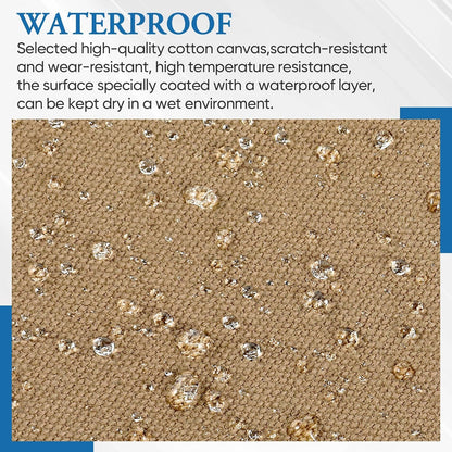 Canvas Repair Patch 5.5 x 8 Inches 6Pcs Self-Adhesive Waterproof Canvas Patch Kit for Repairing Tents,Sofas,Boat Covers,Camping Chair,Awnings,Car Seats.（Khaki）