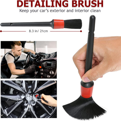 Car Duster Kit, Ultra Soft Microfiber Duster with Storage Bag, Unbreakable Handle, Lint & Scratch Free, Exterior or Interior Use, Pollen Remover, Best Car Accessories for Cleaning SUV Home