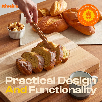 Riveira Dark Bamboo Wooden Spoons for Cooking 9-Piece with Holder, Apartment Essentials Wood Spatula Spoon Nonstick Kitchen Utensil Set Premium Quality Housewarming Gifts for Everyday Use