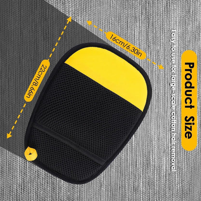 SAWMONG 2Pcs Pet Hair Removal Glove, Fan-Shaped Pet Hair Remover Glove Newly Upgraded, Removing Shed Pet Hair from Dogs & Cat, Reusable Pet Hair Removal Tool for Couch,Furniture, Carpet, Clothes