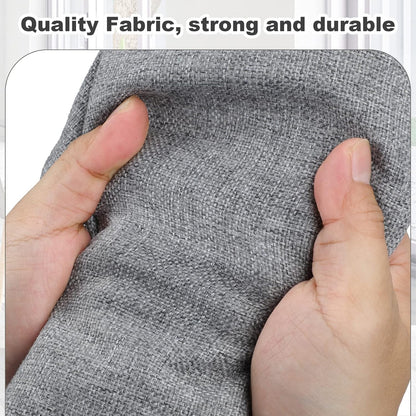 Medium 15" 21 Quart Collapsible Stackable Storage Bins with Lids, 1 Pack Gray Foldable Fabric Closet Storage Boxes with Lids, 4 Handles Heavy-duty Linen Cube Baskets for Bedroom