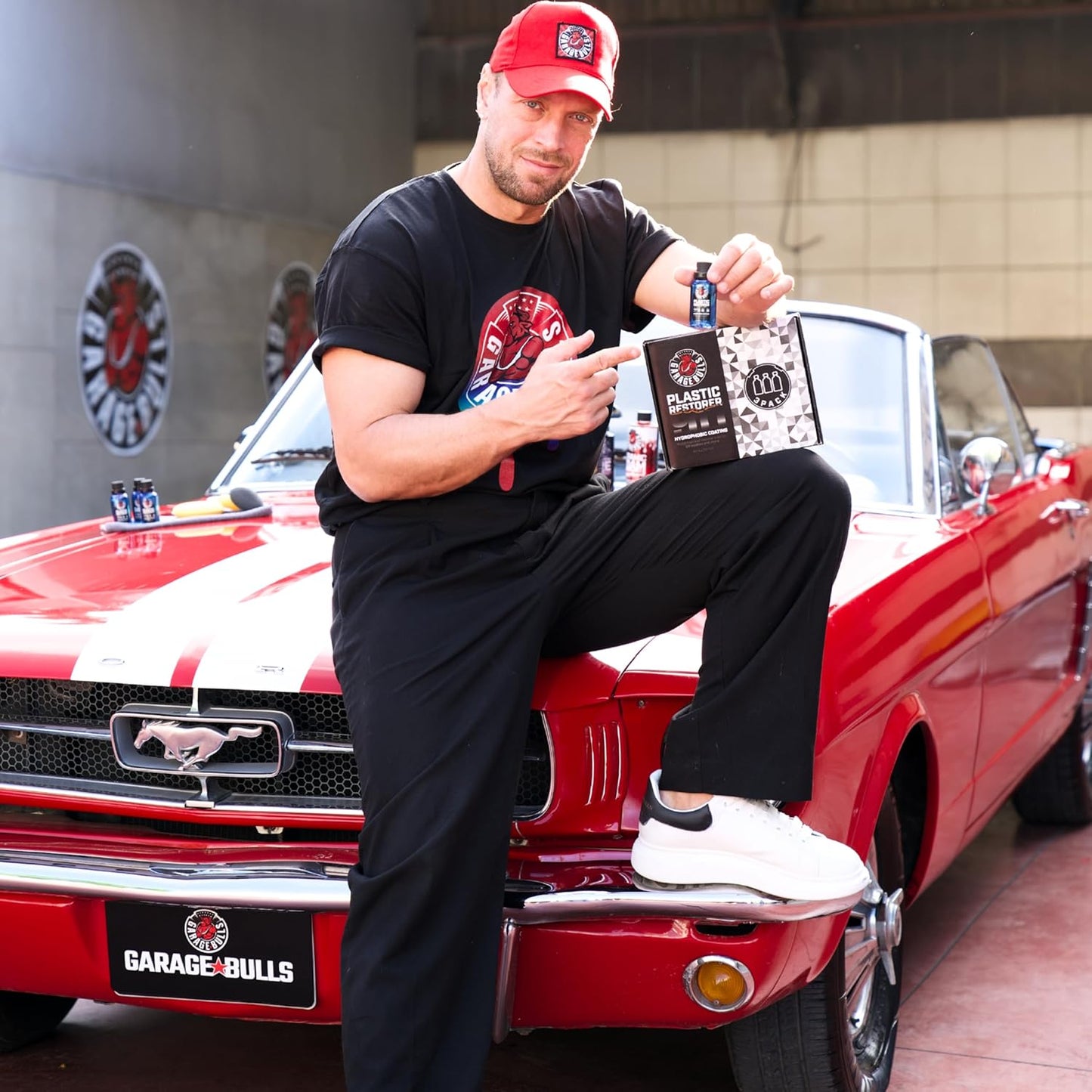 garage bulls Car Plastic Restorer & Hydrophobic Trim Ceramic Coating Kit Car Accessories Long Lasting Coating (3 Pack)