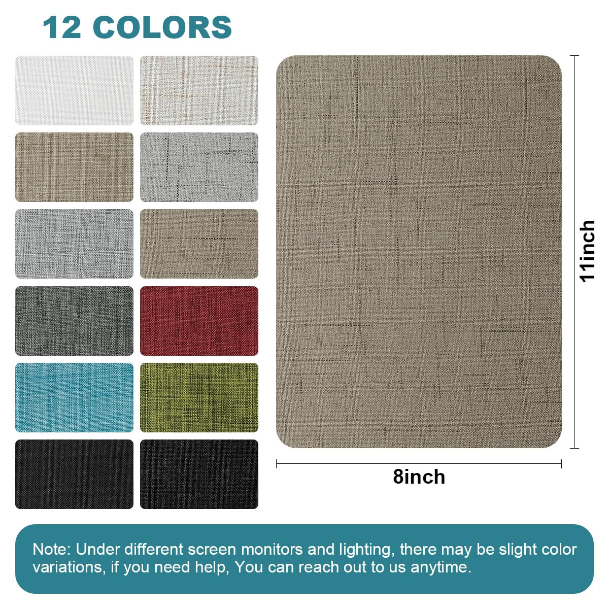 J.CARP 2Pcs Linen Repair Patches, Large Self-Adhesive Fabric Patch for Sofas, Couch, Furniture, Car Seats (8 * 11 inches-2PCS Floral Khaki)