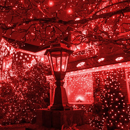Dazzle Bright Red Christmas Mini String Lights, 20FT 100 Count Incandescent Waterproof Fairy Lights Plug in, Connectable Christmas Decorations for Indoor Outdoor Home Party Garden Yard