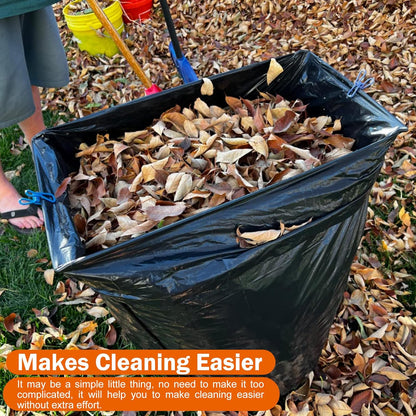 Metal Trash Bag Holder - Garbage Bag Holder Frame Holds 30-45 Gallon Plastic Bags-Multi-Use Outdoor Leaf Bag Stand for Yard Camping Garden Lawn Party Supplies (2pcs)