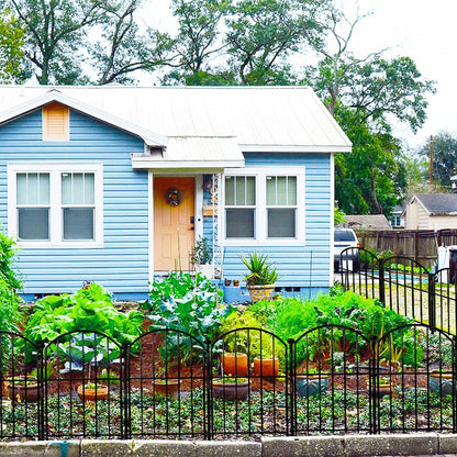 Decorative Garden Fence 17in x18ft, 18 Pack Rustproof Metal No Dig Fence Animal Barrier for Dog, Arched Flower Bed Edging Ornamental Wire Border Panel Fencing for Yard Patio Outdoor Decor