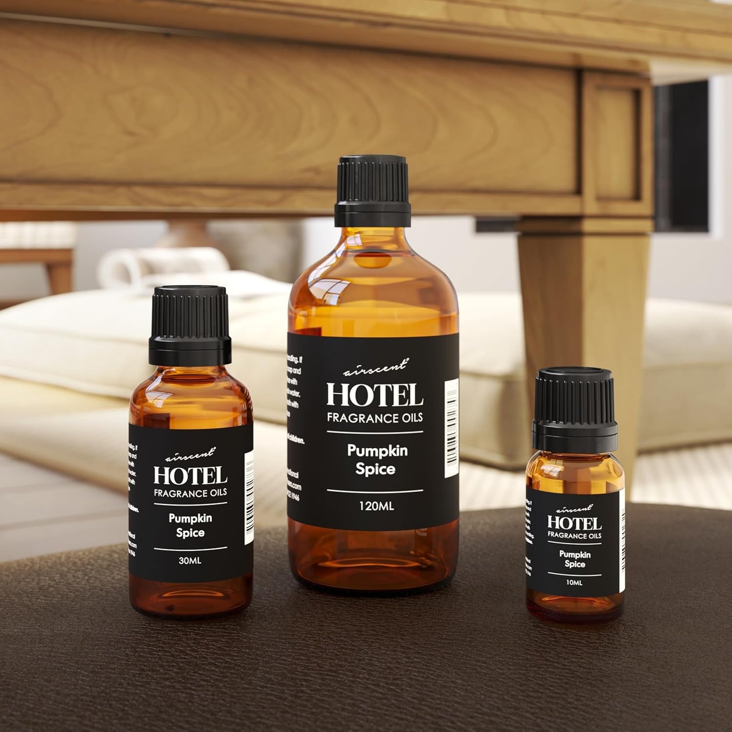 AirScent Pumpkin Spice Diffuser Oil - Pumpkin Spice Essential Oil Blend for Ultrasonic and Waterless Diffusers and Crafting - 30 mL, 1 fl oz Glass Dropper Bottle - Fall Scents