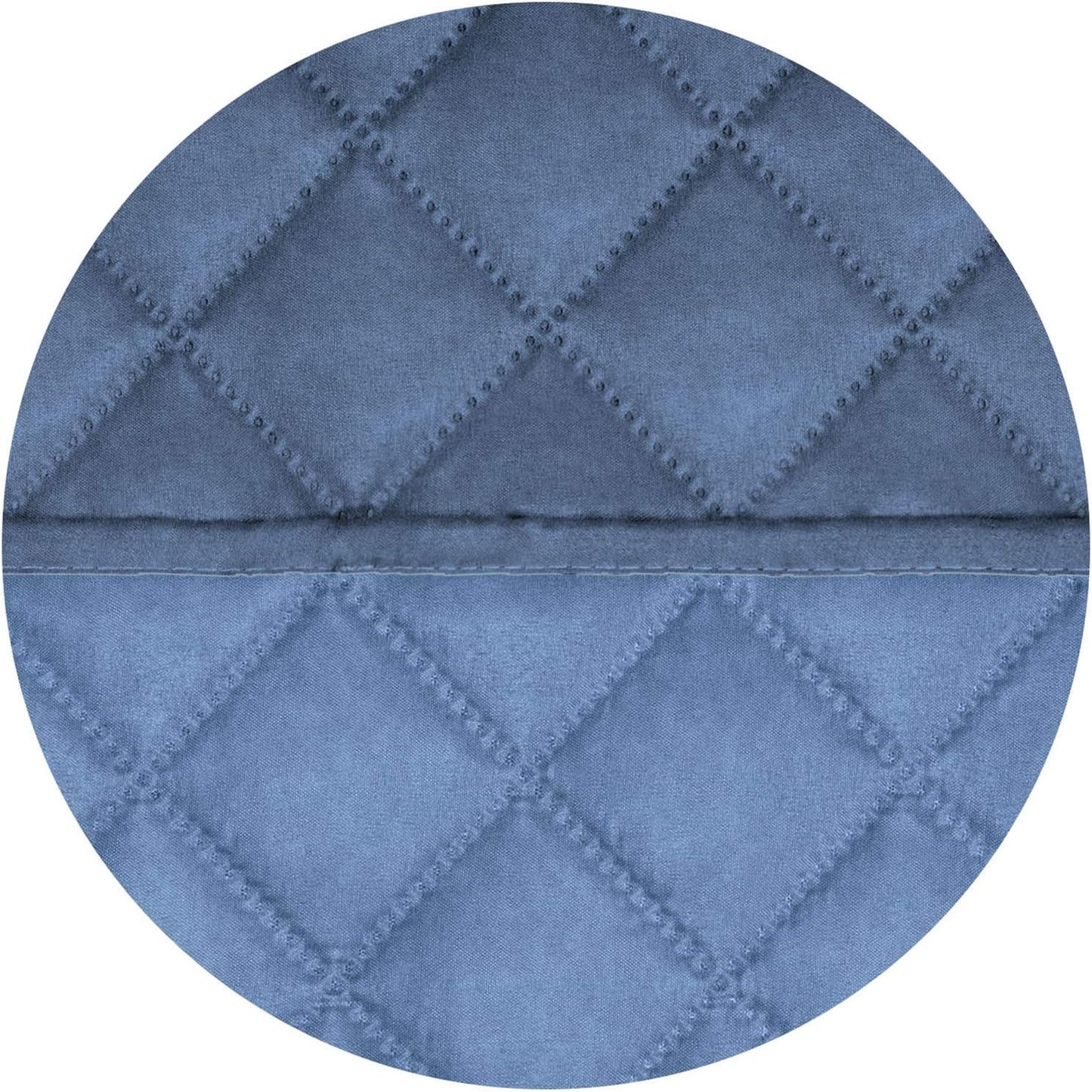 PureFit Reversible Quilted Sofa Cover, Water Resistant Slipcover Furniture Protector, Washable Couch Cover with Non Slip and Elastic Straps for Kids, Dogs (Oversized Loveseat, Dark Blue/Light Blue)