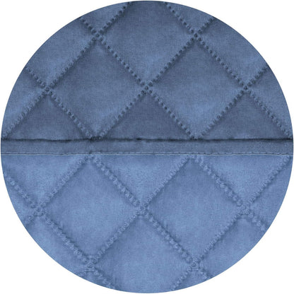 PureFit Reversible Quilted Sofa Cover, Water Resistant Slipcover Furniture Protector, Washable Couch Cover with Non Slip and Elastic Straps for Kids, Dogs (Oversized Recliner, Dark Blue/Light Blue)