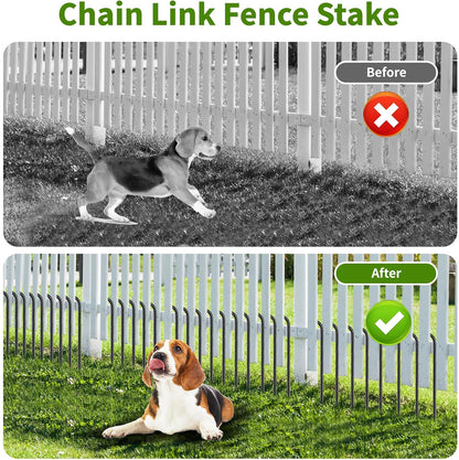 24 inches J Hook Rebar Stakes (16-Pack), Extra Long Garden Stakes with Chisel Point End Steel Rebar Ground Stakes for Tent Chain Link Fence and Outdoor Decorations Black Coated