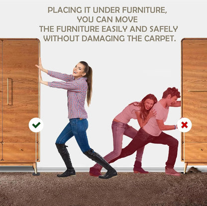 Yelanon Furniture Sliders, 20 pcs-3 1/2” Square Beige Furniture Sliders for Carpet, Furniture Pads for Hardwoods Floors，Furniture Movers Sliders, Reusable Moving Pads, Floor Protectors for Carpet