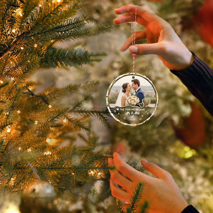 Bemaystar Personalized First Christmas Married Ornaments 2025–Personalized Wedding Gifts for Couples 2025–Bridal Shower Gifts–Just Married Gift for Newlywed Couple