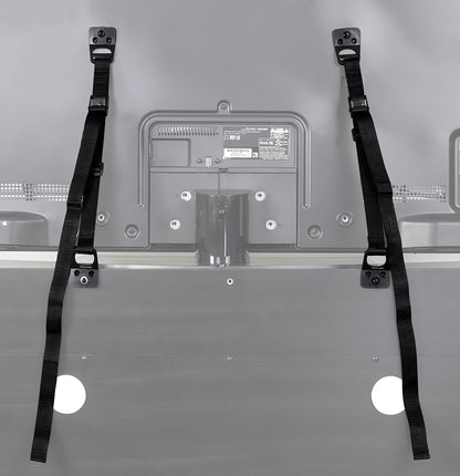 Mount-It! Safety Straps for TV, Furniture, Bookcase, Dresser and TV Stands - Anti-Tip Strap Television Anchor Kit for Baby Proofing, Earthquake Protection, 2 Pack, Mounting Hardware Included