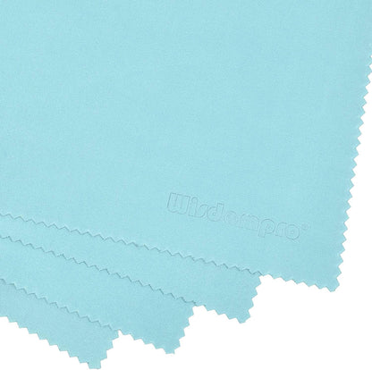 Wisdompro Extra Large 4-Pack Microfiber Cleaning Cloth For Laptop, LCD TV, Computer Screen, Monitor, Tablet, Camera Lens, Glass, Lenses, Phone, iPhone, iPad, other Delicate Surface - Mint (16x16 Inch)