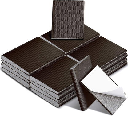 Zonon 16 Pieces Door Corner Seal Weatherstripping Exterior Door Frame Seal Draft Stopper Adhesive Corner Pads for Weather Stripping and Draft Protection (Brown)