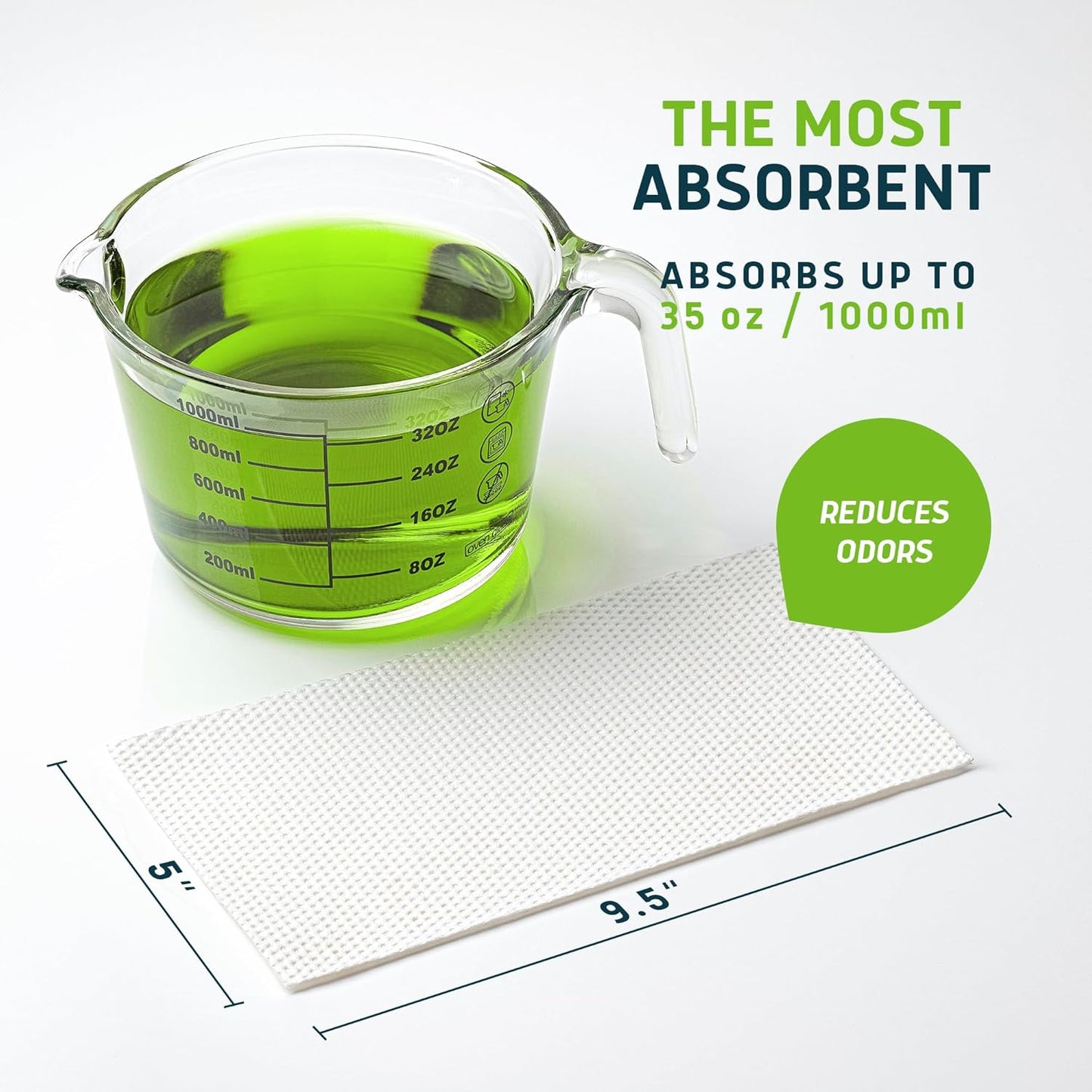 Lunderg Aloe Scented Super Absorbent Commode Pads - Medical Grade Value Pack 250 Count - for Disposable Bedside Commode Liners, Adult Chairs, Portable Buckets & Camping Toilet Bags - Light Scent