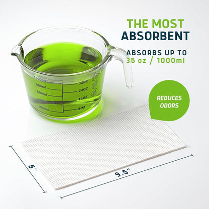 Lunderg Aloe Scented Super Absorbent Commode Pads - Medical Grade Value Pack 250 Count - for Disposable Bedside Commode Liners, Adult Chairs, Portable Buckets & Camping Toilet Bags - Light Scent