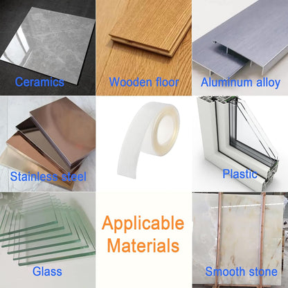 Caulk Tape Self Adhesive,Caulking Tape for Bathroom Sealant Strip Caulk Strip,Waterproof Caulking Sealing Tape for Bathroom, Toilet, Kitchen Countertop,Bathroom,Toilet (Clear-1.5IN-10.5FT-A)