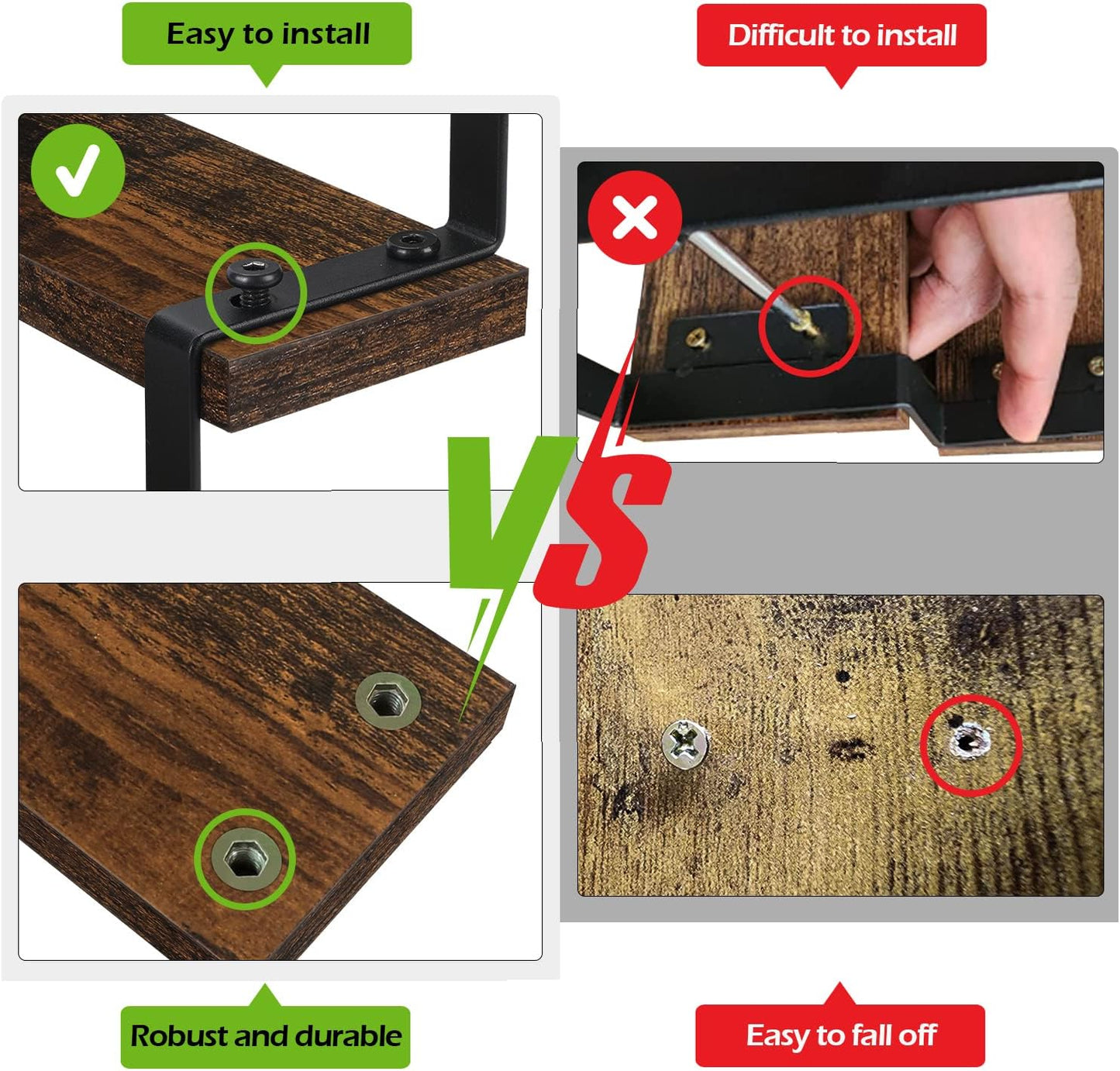 YINMIT Wooden Display Riser Stand, Tiered Perfume and Cologne Organizer Stand, 2 Tier Spice Rack Organizer, Rustic Display Shelf for Candles (2 Tier)