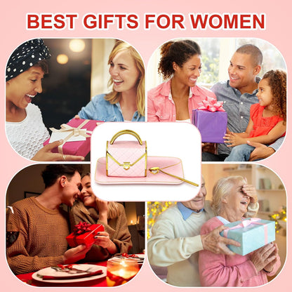 Zubebe 2 Sets Coffee Mug Elegant Handbag Shaped Cup Modern Ceramic Purse Mug with Spoon and Saucer, 10oz Cute Creative Tea Cup for Office Home Woman Girls Gift (Pink)