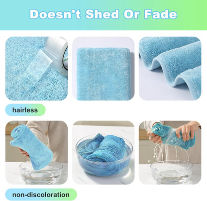 JOYMOOP Microfiber Towels for Cars, 2 Pack 35.4" x 23.6" Car Drying Towel, Blue Reusable Car Towel, Quick Drying Car Microfiber Cleaning Cloth for RVs, SUVs, Trucks