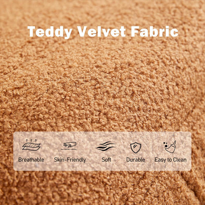 Bean Bag Chair, Loveseat Fireside Chair Bean Bag Sofa Large Bean Bag Chair for Adults, 2 Seater Bean Bag Chairs for Teens with High Density Comfortable Foam, Bean Bag for Living Room, Bedroom (Orange)