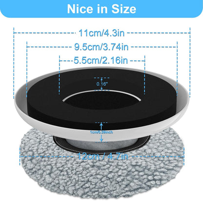 New Upgrade Furniture Movers Sliders, 4+4 Pack 4.3" Multi-Surface Furniture Sliders with Groove Design, Round 4PCS Moving Pads and 4 Hardwood Socks, Protect Floor and Easily Move Furniture