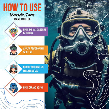 Neutripure Mermaid Snot Anti Fog Gel for Scuba Diving - Audrey