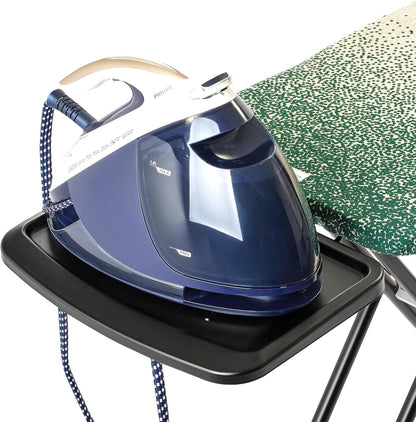 Brabantia - Ironing Board C - Extra Large Steam Unit Holder - Adjustable in Height - Non-Slip Rubber Feet - 100% Fair Trade Cotton Cover with Foam Layer - Foldable XL Unit - New Dawn - 49 x 18 inches
