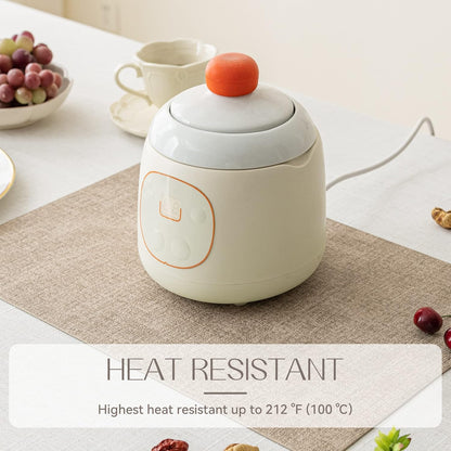 Romanstile Vinyl Placemats Set of 6-12 X 18 Inch - Heat Resistant Place Mats 100% Waterproof Oilproof Wipeable Reversible Faux Leather Table Mats for Kitchen/Dining/Party/Outdoor, Khaki