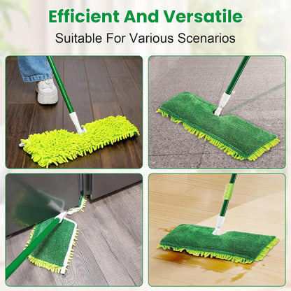 3 Pack Mop Head Replacement for Libman 18" 2-Sided Microfiber Dust Mop, Washable & Reusable Mop Pad Refills for Libman Flat Mop for Indoor & Outdoor Flooring, Bedrooms, Kitchens, Living Rooms