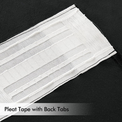 MIULEE Black Velvet Curtains 84 inches Long 2 Panels - Luxury Pinch Pleated Room Darkening Window Drapes for Bedroom Living Room Thermal Insulated Super Soft Blackout, Back Tab Rod Pocket