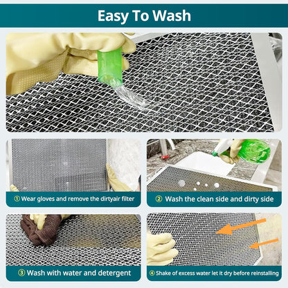 Torjim 24x24x1 Air Filter-MERV8, Washable & Reusable AC/HVAC Permanent Electrostatic Furnace Filters, Breathe Fresher, Easy Install