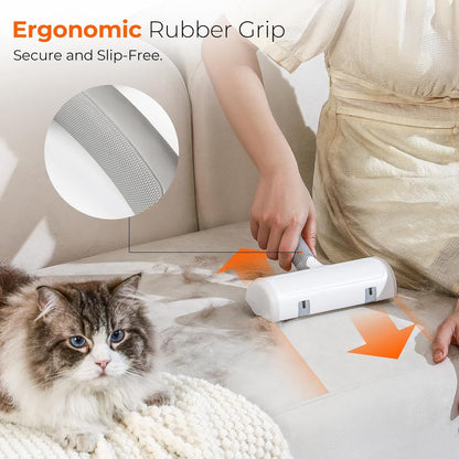 Pet Hair Remover - Reusable Lint Roller for Cats and Dogs, Effortlessly Removes Fur from Furniture, Carpets, Bedding, and Clothing, Static Cling Technology, Self-Cleaning Design