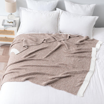 MIULEE Taupe Super Soft Throw Blanket for Couch, Cozy Fluffy Warm Throws Knit Blankets for Sofa, Bed, Chair, Living Room, Camping, Picnic, 50 x 60 inch