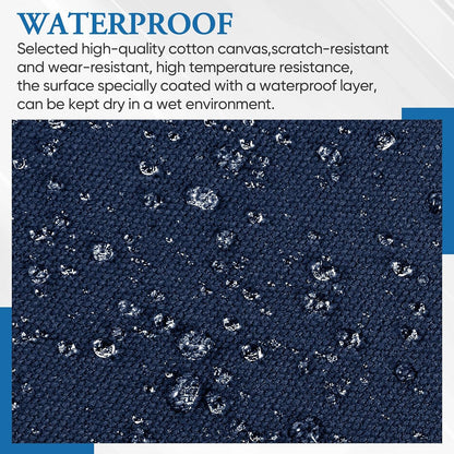 Canvas Patch 5.5 x 8 Inches 6Pcs Self-Adhesive Waterproof Canvas Patch Kit for Repairing Tents,Sofas,Boat Covers,Camping Chair,Awnings,Car Seats.(Dark Blue)