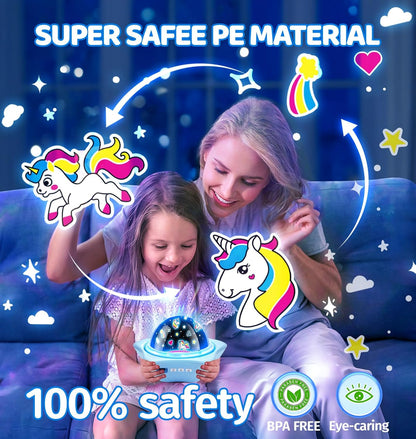 Onefire Star Projector Light Up Toys, Glow In The Dark Stars for Ceiling Projection Kids Toys,Dimmable Night Light Projector for Kids Room,Remote Dinosaur Toys for Boys,Dinosaur Gifts for Toddler Toys