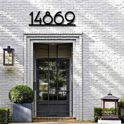 Personalized Metal House Number Sign for Outside Modern, Custom Large Outdoor Street Number Sign Address Number Plaque, Wall Art Decor Unique Handmade Housewarming Gift New Home Gift