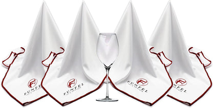 Large Microfiber Glass Polishing Cloth, Lint Streak Free Drying Towel 24x20 inch (4-Pack)