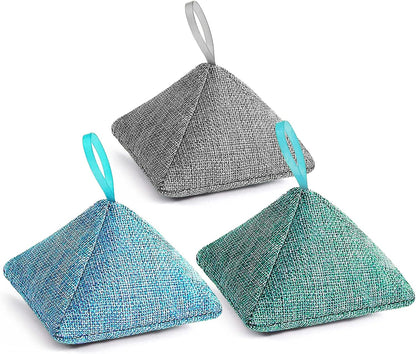 Charcoal Bags Odor Absorber (3x200g) Activated Bamboo Charcoal Air Purifying Bags Charcoal Odor Eliminating Bags for Home & Car Shoes, Closet, Pet -3 PACK