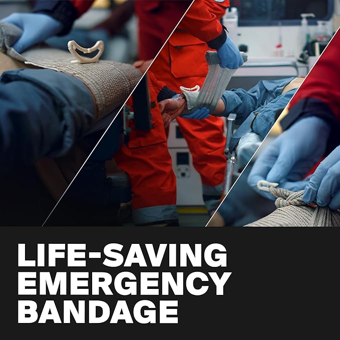 Israeli Pressure Bandage 6 Inch - Emergency Bandage - Pressure Dressing for Wounds - Trauma Dressing - Sterile Vacuum-Sealed Packaging - 1 Pack