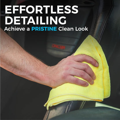 The Rag Company - All-Purpose Microfiber Terry Cleaning Towels - Commercial Grade, Highly Absorbent, Lint-Free, Streak-Free, Kitchens, Bathrooms, Offices, 300gsm, 12in x 12in, Grey (12-Pack)