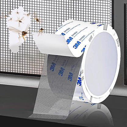 Super Strong Adhesion Screen Repair Tape Replacement Kit, Made of 3M, Screen Tape Mesh Repair for Window Screen and Screen Door Tears Holes, Grey 1.97In X 6.57Ft