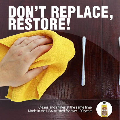 Milsek Furniture Polish and Wood Cleaner with Lemon Oil - Multipurpose Solution for Home Improvement from Hardwood Floors to Kitchen Cabinets - 12 Fl Oz (Pack of 6)