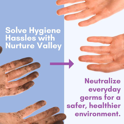 Nurture XL Antibacterial Body & Hand Wipes | Alcohol-Free Antiseptic Wet Sanitizer Towelettes for Germ Removal, Disinfecting Skin, Sanitizing Hands |Cleaning Cloths | Adults & Baby | Thick & Strong