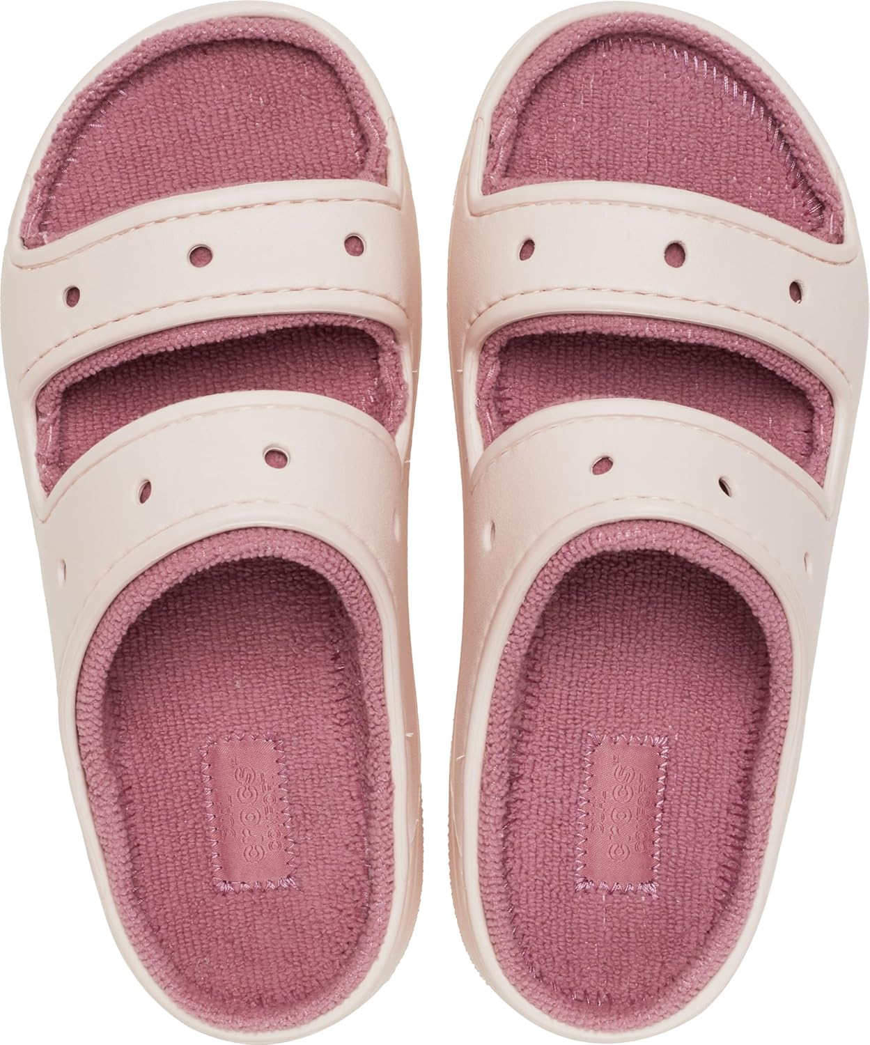 Crocs Unisex Adult Classic Cozzzy Towel Sandals, Fuzzy Slippers and Slides