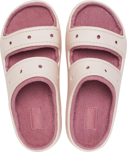 Crocs Unisex Adult Classic Cozzzy Towel Sandals, Fuzzy Slippers and Slides