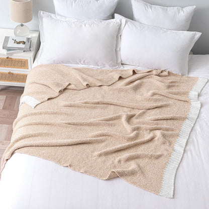 MIULEE Beige Super Soft Throw Blanket for Bed, Twin Size Cozy Fluffy Warm Blankets Knit Blankets for Couch, Sofa, Chair, Living Room, Camping, Picnic, 60 x 80 inch