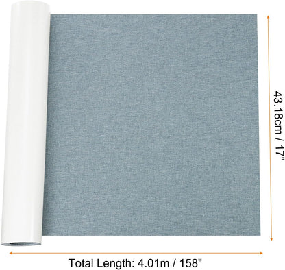 Repair Patches Repair Tape Self-Adhesive DIY Repair Patch Linen Gear Patch for Sofa, Furniture, Chair, Clothing,Tents,17x158 Inch,Deep Blue